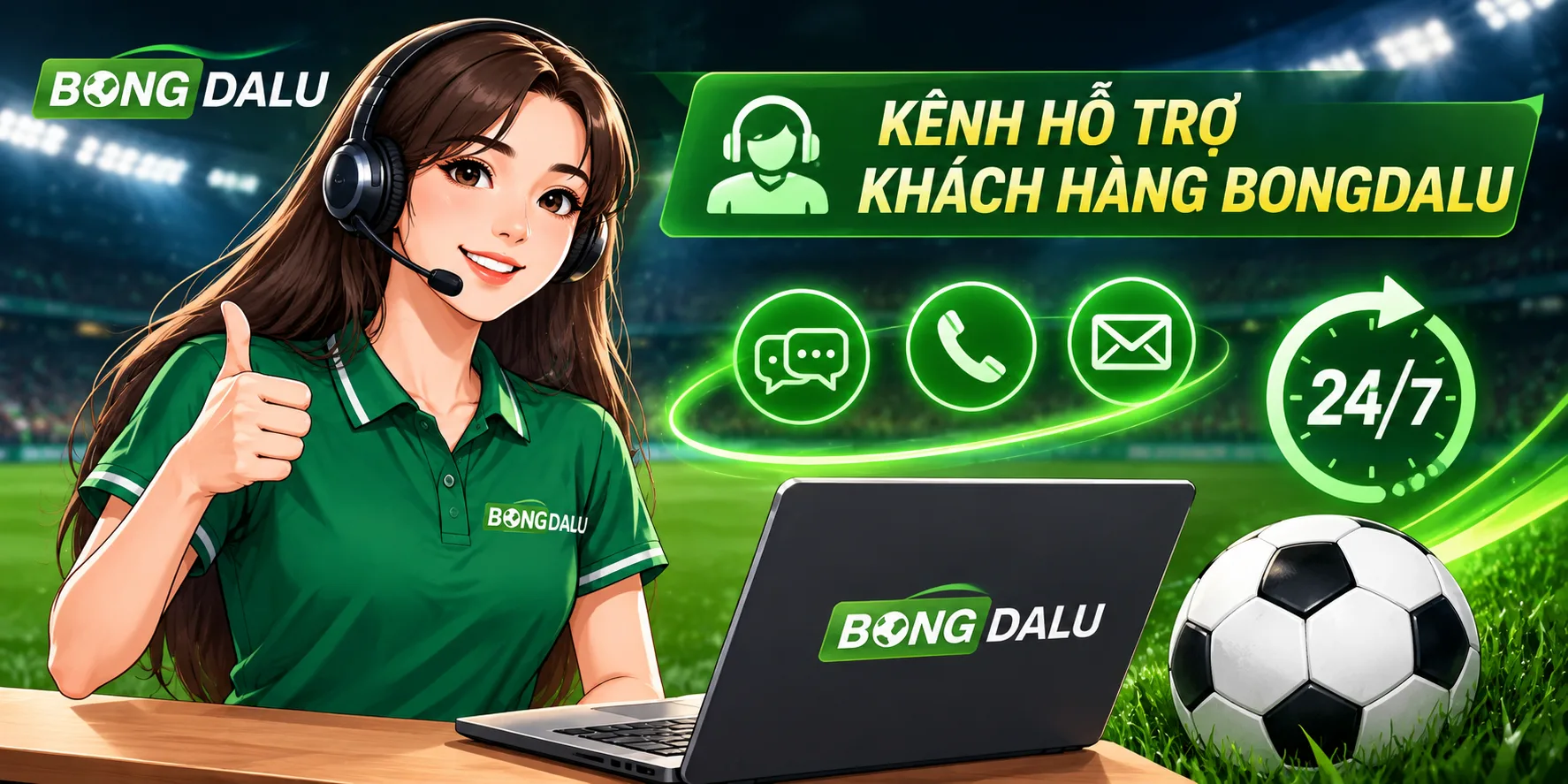 Kênh chăm sóc khách hàng tại nền tảng Bongdalu